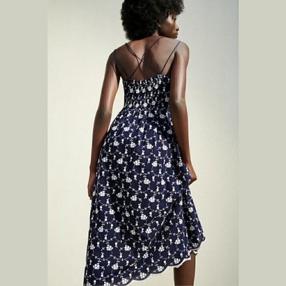 ZARA Strappy Embroidered Dress NWT - Picture 11 of 16